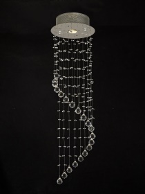 Colorado Crystal Ceiling Lights Diyas Single Crystal Pendants